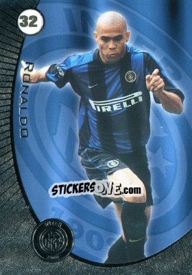 Sticker Ronaldo - Inter 2000 Cards n. 32 - Ds