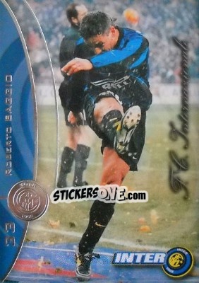 Sticker Roberto Baggio - Inter 2000 Cards n. 33 - Ds