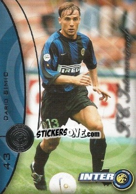 Sticker Dario Simic - Inter 2000 Cards n. 43 - Ds