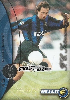 Sticker Benoit Cauet - Inter 2000 Cards n. 45 - Ds
