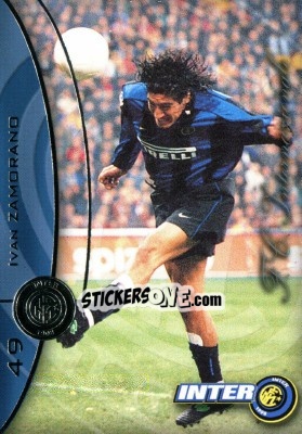 Sticker Ivan Zamorano - Inter 2000 Cards - Ds