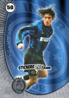 Sticker Ivan Zamorano - Inter 2000 Cards n. 50 - Ds