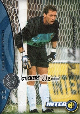 Sticker Fabrizio Ferron - Inter 2000 Cards n. 53 - Ds