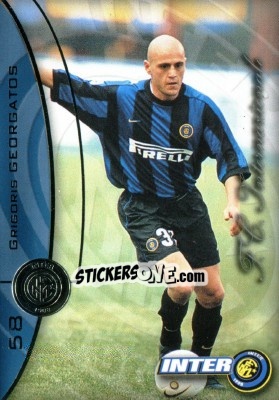 Sticker Grigoris Georgatos - Inter 2000 Cards n. 58 - Ds