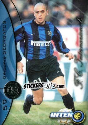 Sticker Grigoris Georgatos - Inter 2000 Cards n. 59 - Ds