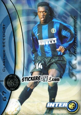 Sticker Clarence Seedorf - Inter 2000 Cards n. 67 - Ds