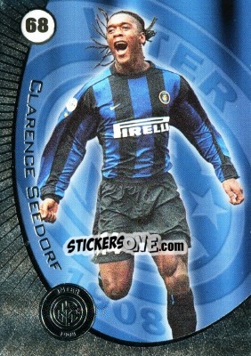 Sticker Clarence Seedorf - Inter 2000 Cards n. 68 - Ds