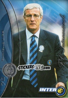 Sticker Marcello Lippi - Inter 2000 Cards - Ds
