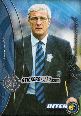 Sticker Marcello Lippi - Inter 2000 Cards n. 70 - Ds