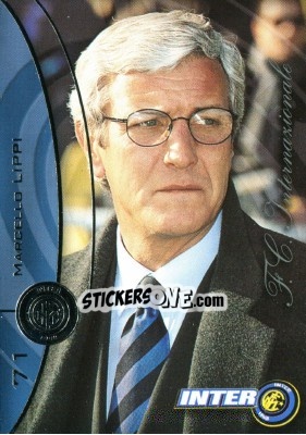 Sticker Marcello Lippi - Inter 2000 Cards - Ds