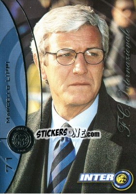 Sticker Marcello Lippi - Inter 2000 Cards n. 71 - Ds