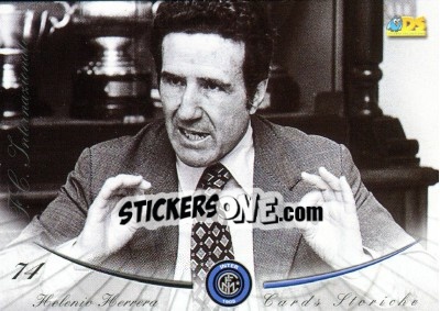 Sticker Helenio Herrera - Inter 2000 Cards - Ds
