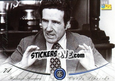 Sticker Helenio Herrera - Inter 2000 Cards n. 74 - Ds