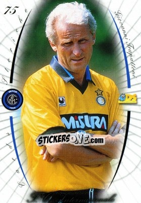 Sticker Giovanni Trapattoni - Inter 2000 Cards n. 75 - Ds