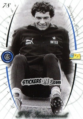 Sticker Giuseppe Baresi - Inter 2000 Cards n. 78 - Ds