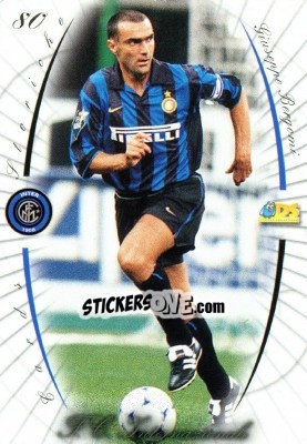 Sticker Giuseppe Bergomi - Inter 2000 Cards n. 80 - Ds