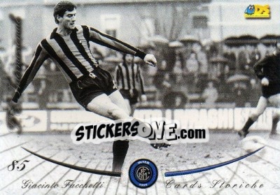 Sticker Giacinto Facchetti - Inter 2000 Cards - Ds
