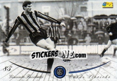 Sticker Giacinto Facchetti - Inter 2000 Cards n. 85 - Ds