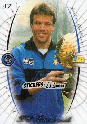 Sticker Lothar Matthaeus - Inter 2000 Cards n. 87 - Ds