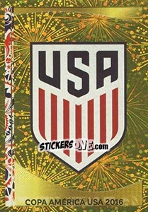 Sticker Emblema USA - Copa América Centenario. USA 2016 n. 14 - Panini