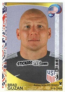 Cromo Brad Guzan - Copa América Centenario. USA 2016 n. 18 - Panini