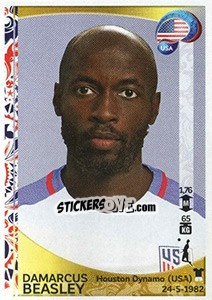 Cromo Damarcus Beasley - Copa América Centenario. USA 2016 - Panini