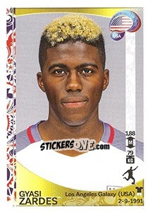 Sticker Gyasi Zardes - Copa América Centenario. USA 2016 n. 33 - Panini