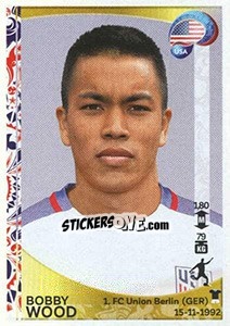 Sticker Bobby Wood - Copa América Centenario. USA 2016 n. 34 - Panini