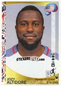 Sticker Jozy Altidore - Copa América Centenario. USA 2016 n. 35 - Panini