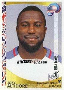 Figurina Jozy Altidore - Copa América Centenario. USA 2016 - Panini