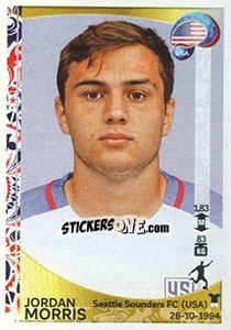 Sticker Jordan Morris - Copa América Centenario. USA 2016 - Panini