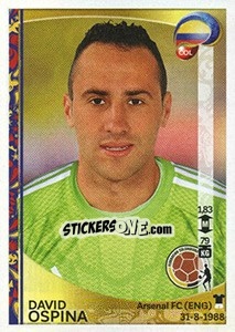 Sticker David Ospina - Copa América Centenario. USA 2016 n. 41 - Panini