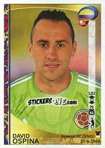 Figurina David Ospina - Copa América Centenario. USA 2016 - Panini