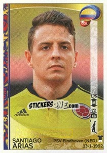 Cromo Santiago Arias - Copa América Centenario. USA 2016 - Panini