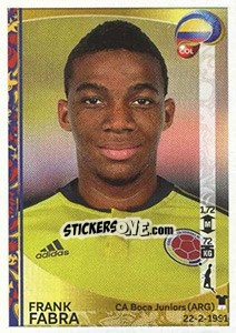 Sticker Frank Fabra - Copa América Centenario. USA 2016 n. 46 - Panini