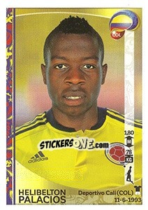 Sticker Helibelton Palacios - Copa América Centenario. USA 2016 n. 47 - Panini