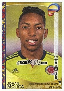 Figurina Johan Mojica - Copa América Centenario. USA 2016 - Panini