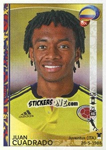 Sticker Juan Cuadrado - Copa América Centenario. USA 2016 n. 52 - Panini