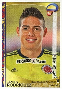 Sticker James Rodríguez - Copa América Centenario. USA 2016 n. 53 - Panini