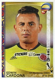 Figurina Edwin Cardona - Copa América Centenario. USA 2016 - Panini