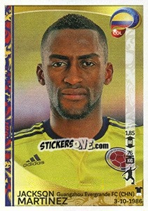 Sticker Jackson Martínez - Copa América Centenario. USA 2016 n. 60 - Panini