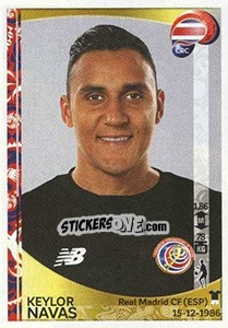 Figurina Keylor Navas - Copa América Centenario. USA 2016 - Panini