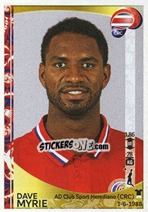 Sticker Dave Myrie - Copa América Centenario. USA 2016 n. 70 - Panini