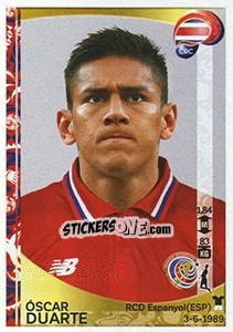 Cromo Óscar Duarte - Copa América Centenario. USA 2016 - Panini