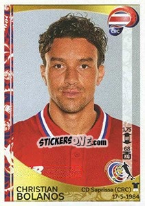 Sticker Christian Bolaños - Copa América Centenario. USA 2016 - Panini