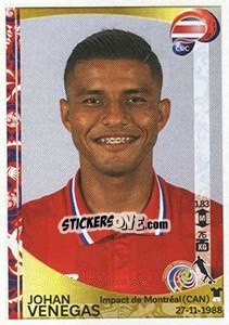 Sticker Johan Venegas - Copa América Centenario. USA 2016 n. 80 - Panini