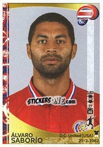 Sticker Álvaro Saborío - Copa América Centenario. USA 2016 - Panini