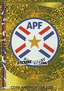 Sticker Emblema Paraguay - Copa América Centenario. USA 2016 - Panini
