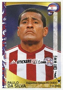 Cromo Paulo Da Silva - Copa América Centenario. USA 2016 - Panini