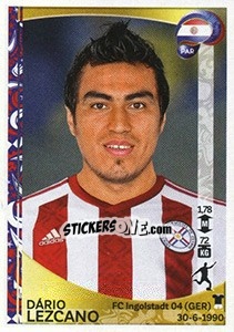 Sticker Dario Lezcano - Copa América Centenario. USA 2016 n. 106 - Panini